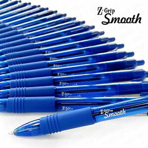 Picture of ZEBRA Z-GRIP SMOOTH BALL PEN BLUE 1.0MM